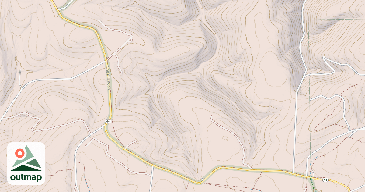 Map of Susquehannock State Forest Snowmobile Trails