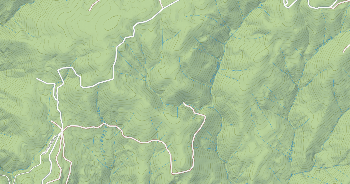 Map preview of LITTLE RODY CREEK