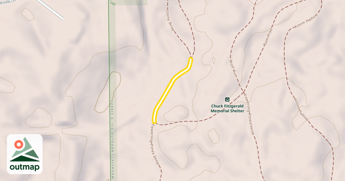 Map of Stony Drop