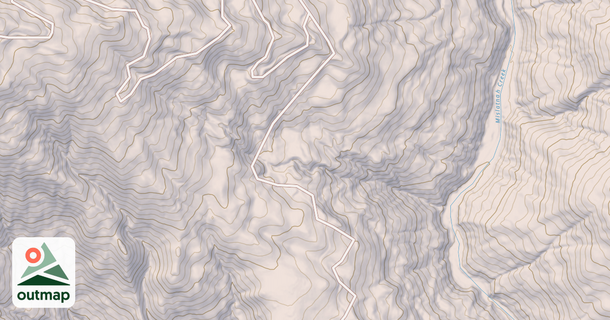 Map of BLUESLIDE CREEK