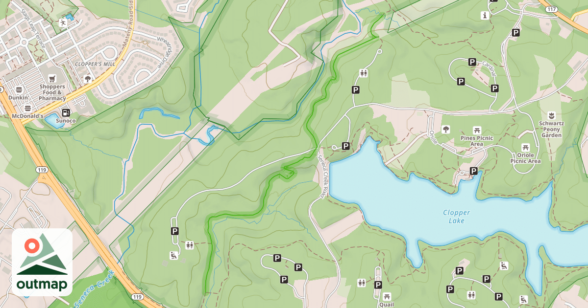 Map of Long Draught Trail