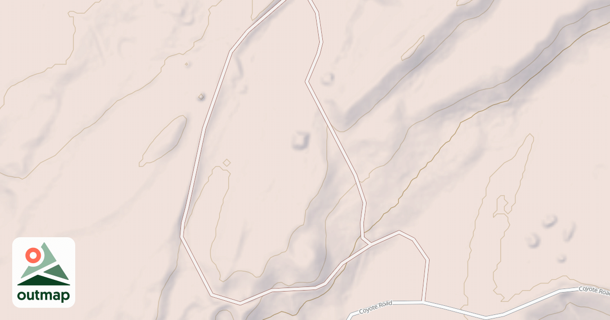 Map of COYOTE PROJECT ROAD