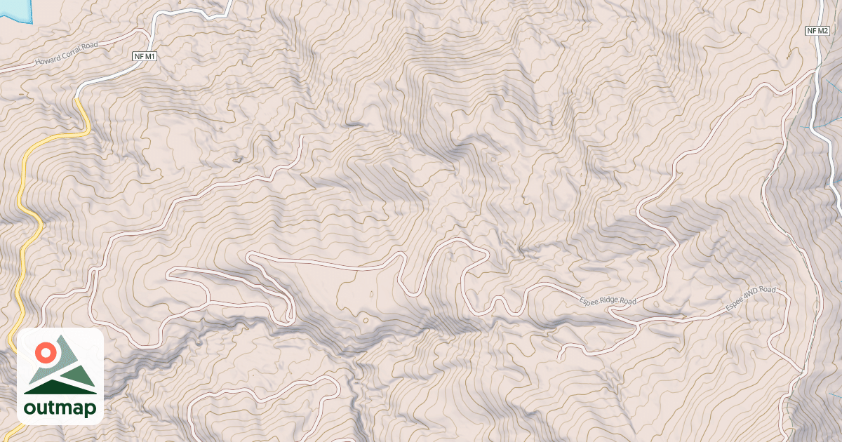 Map of ESPEE RIDGE