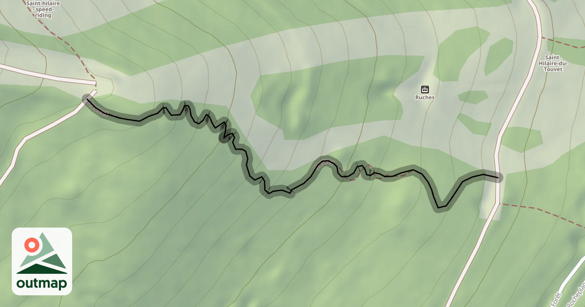 Map of Sauzet