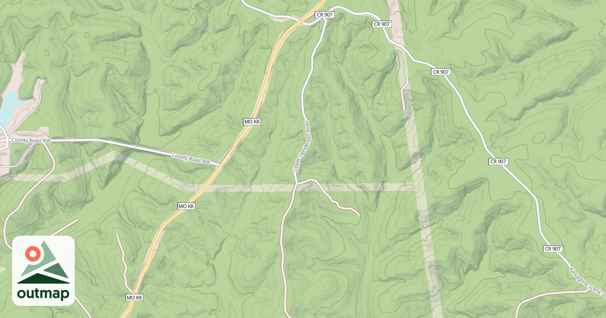 Map of UPPER HENDERSON