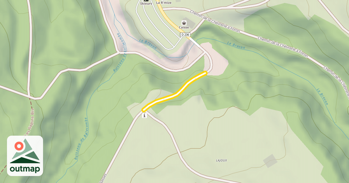 Map of Chemin Rural du Plan des Rasses