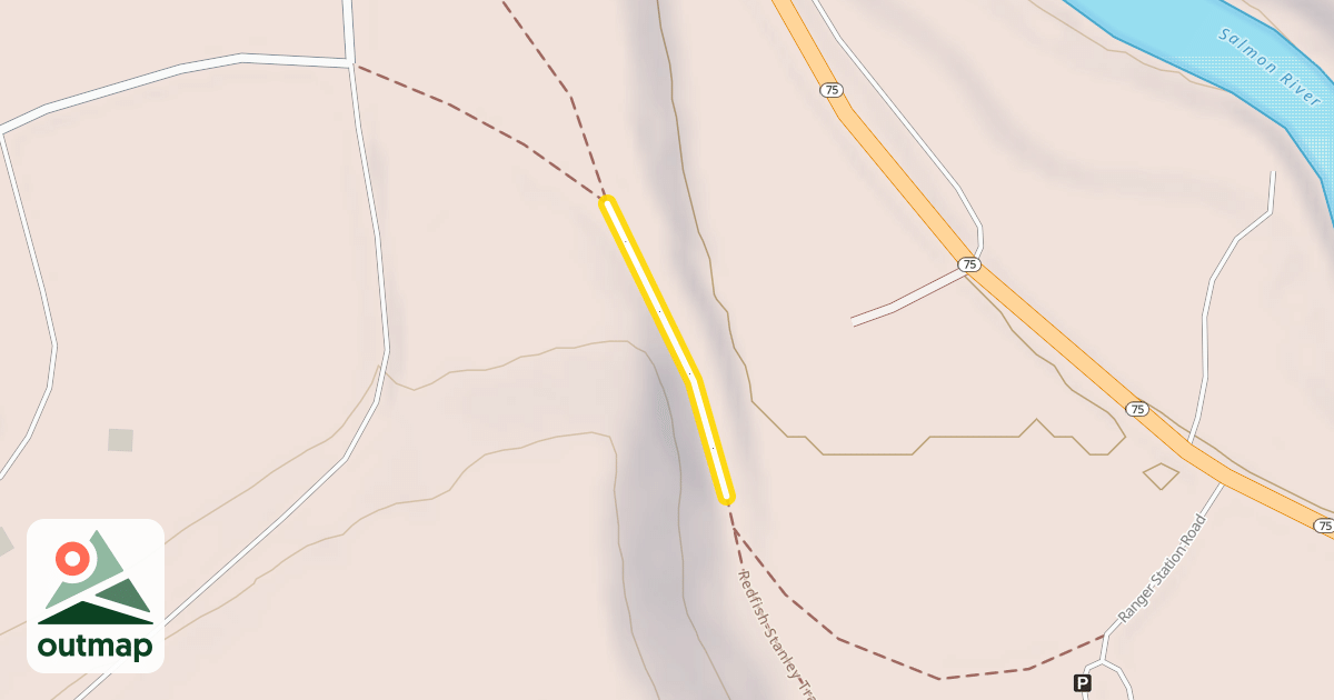 Map of Redfish-Stanley Trail