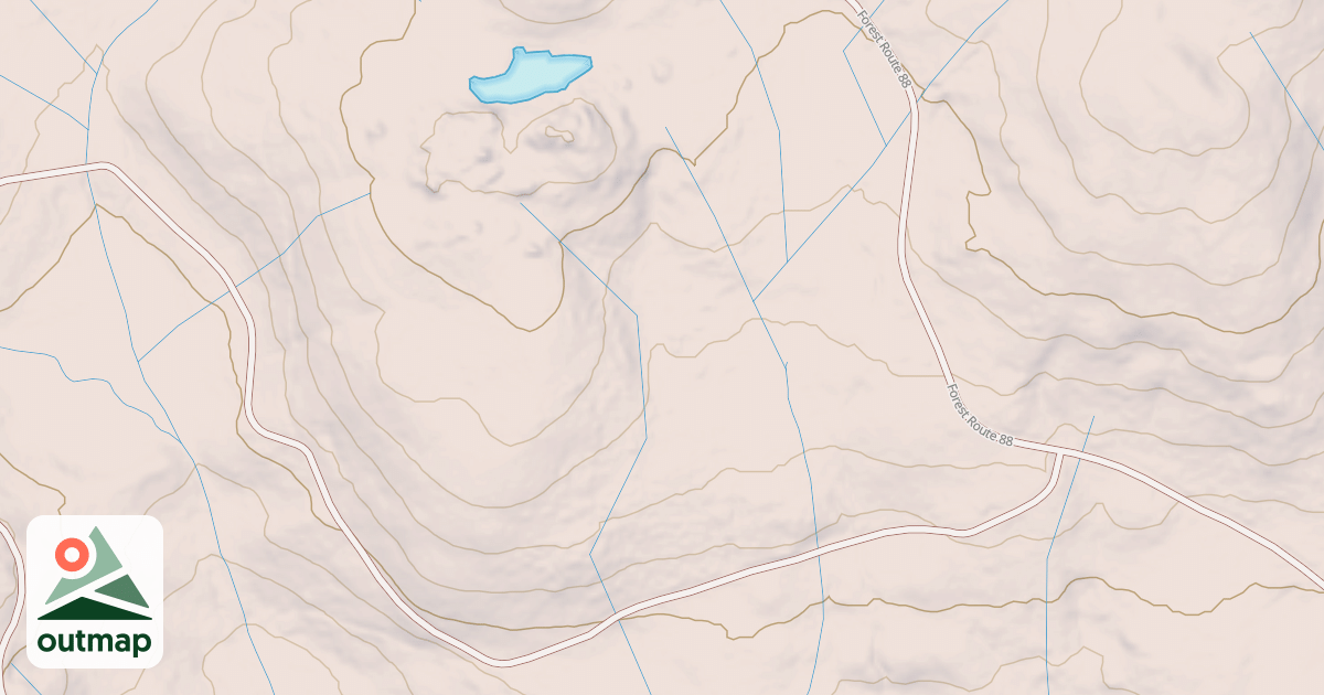 Map of BALD RIDGE SPUR