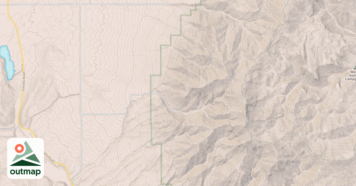 Map of West Elkhorn Foothills