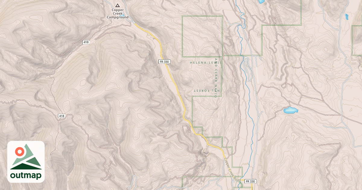 Map of COPPER CREEK