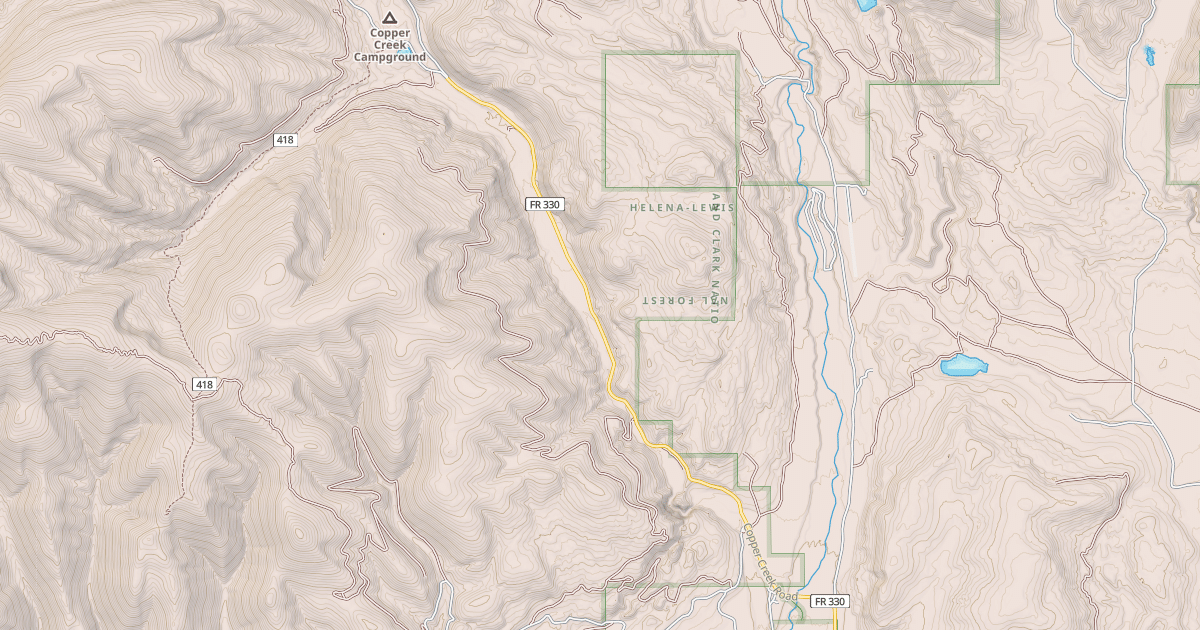 Map preview of COPPER CREEK