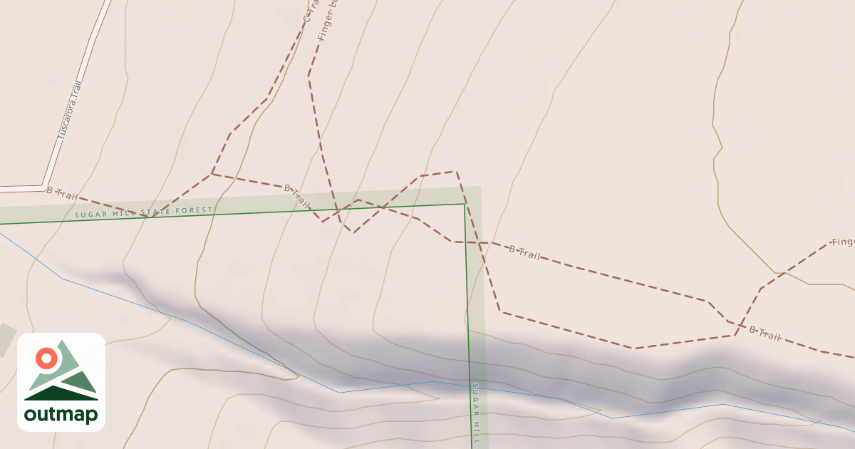 Map of B Trail