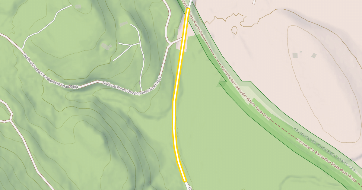 Map preview of Forest Road 54