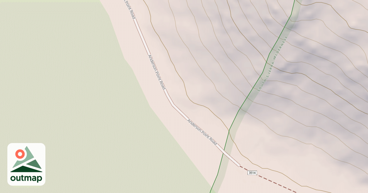 Map of ANDERSON POINT ROAD