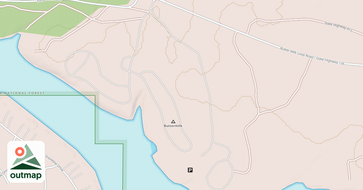 Map of BUTTERMILK CG RES ACCESS