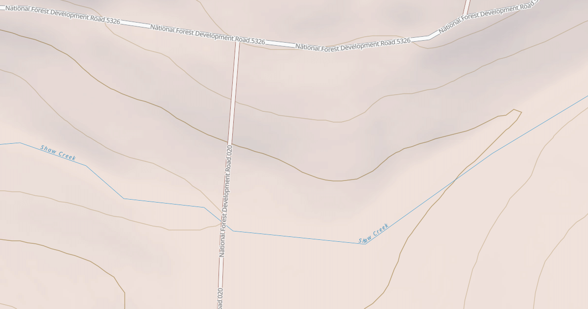 Map preview of USFS National Forest System Roads {7C61D2B3-6DEC-433A-AF30-987858C0186A}