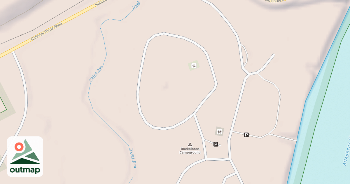 Map of BUCKALOONS - A