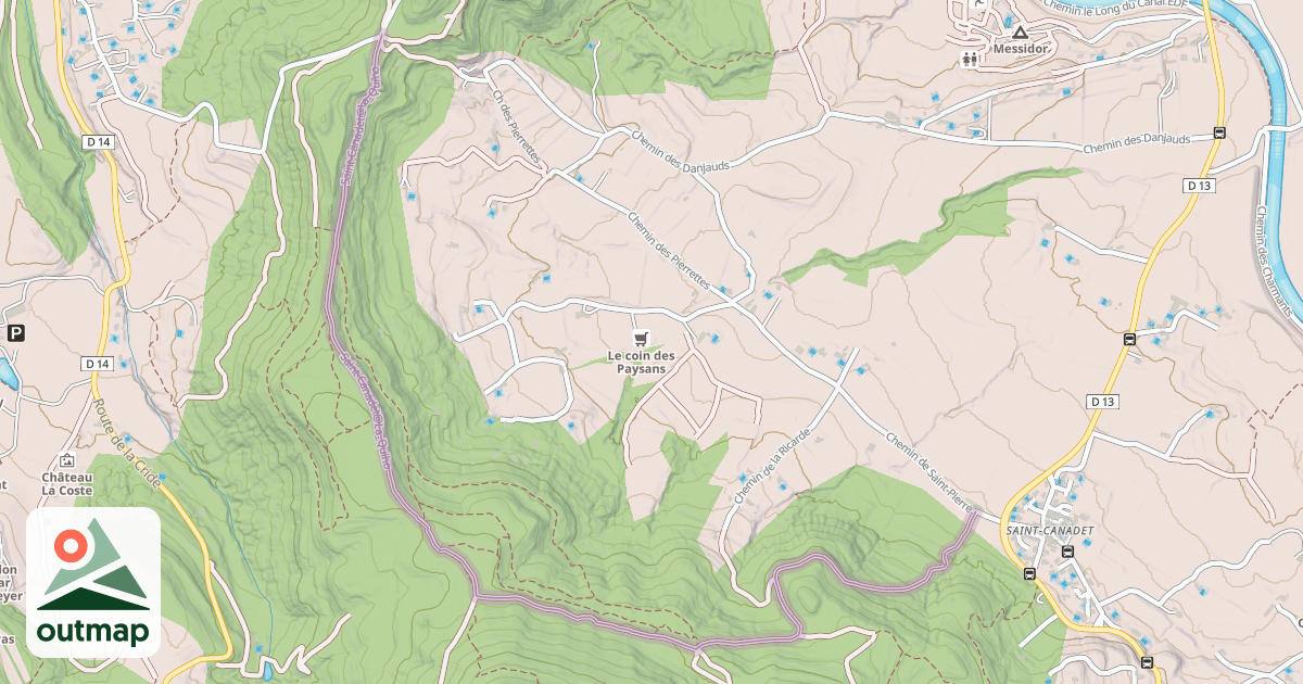 Map of Saint-Canadet@La_Quiho