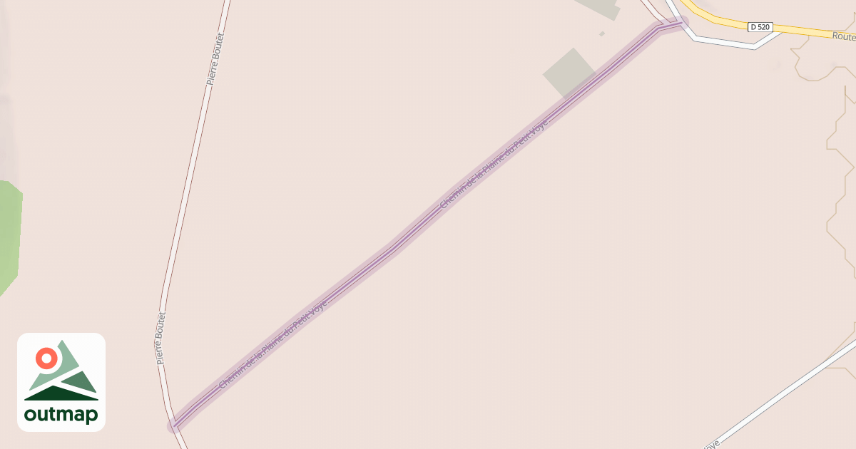 Map of Chemin de la Plaine du Petit Voye