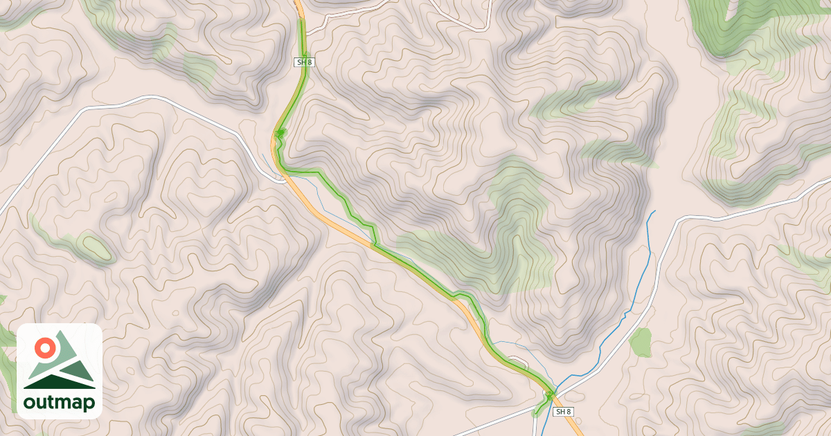 Map of Clutha Gold Trail