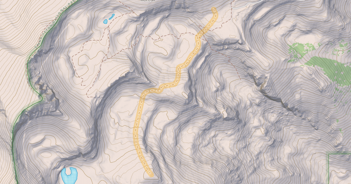 Map preview of Rock Springs Lower Traverse