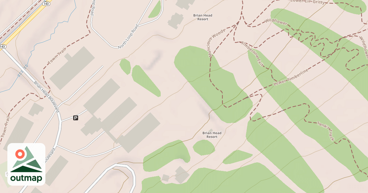 Map of Snow Tube Run