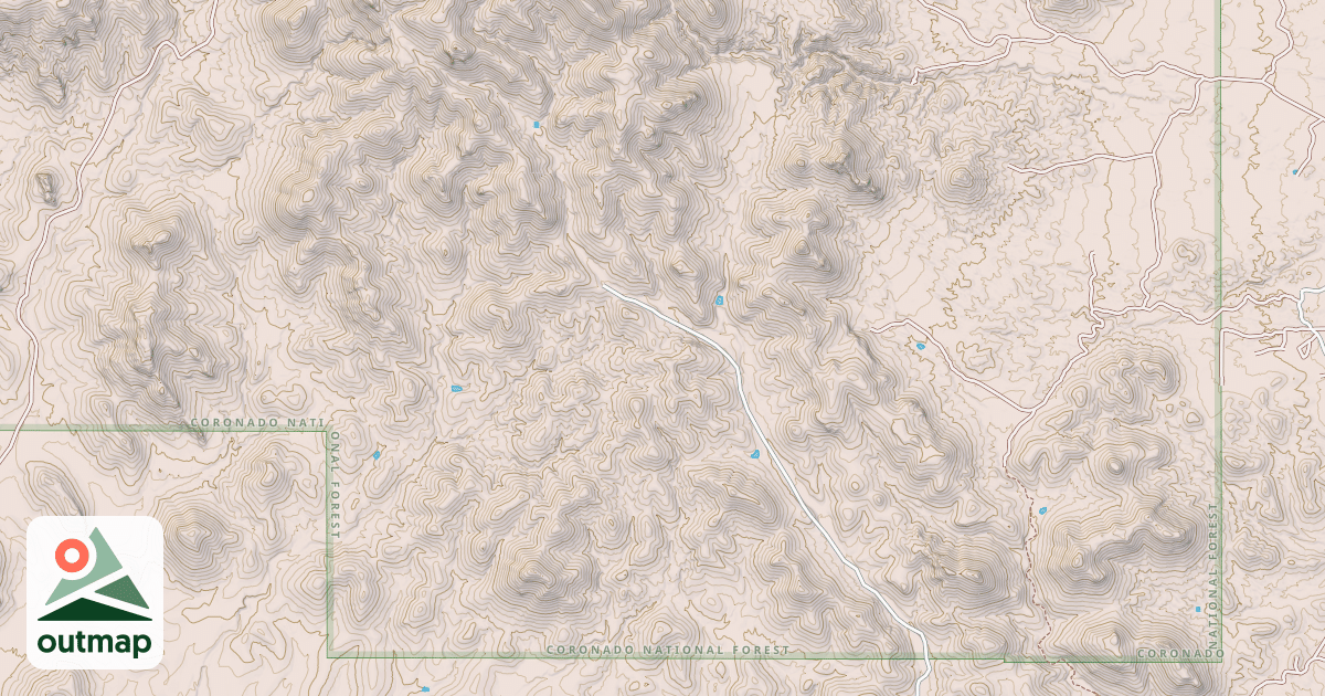 Map of WOOD CANYON