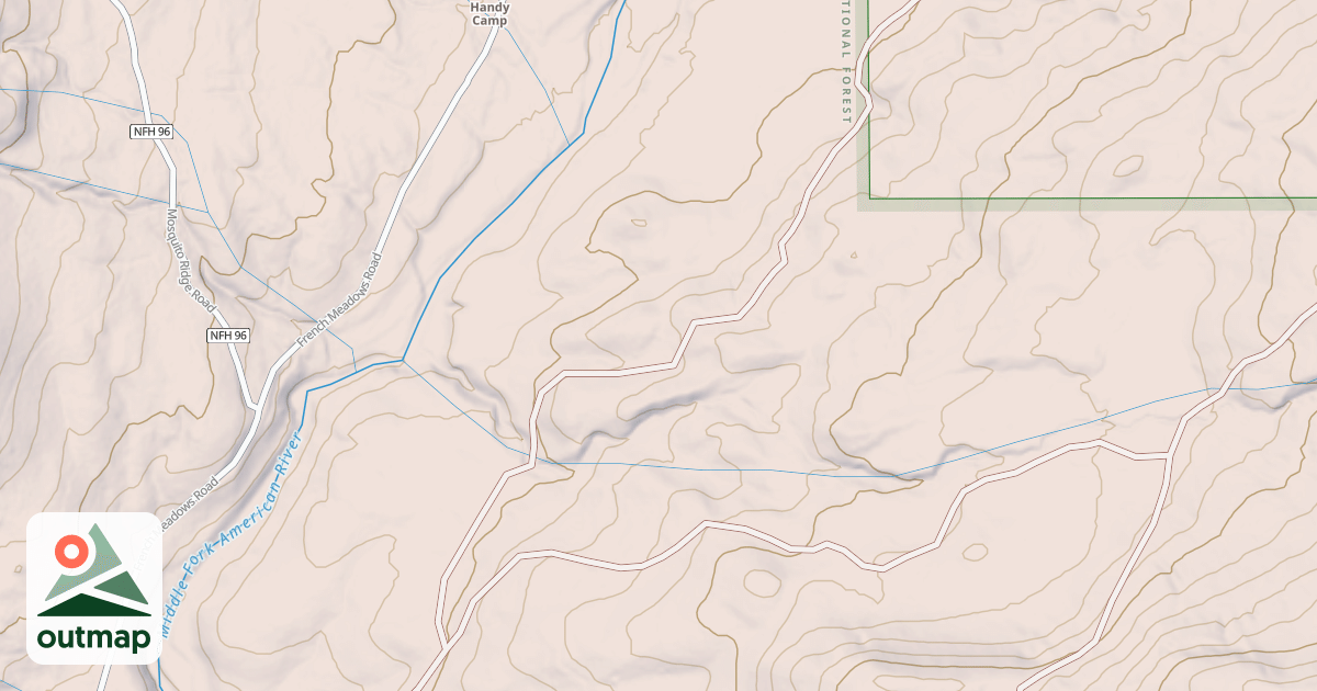 Map of COYOTE SPRING SPUR