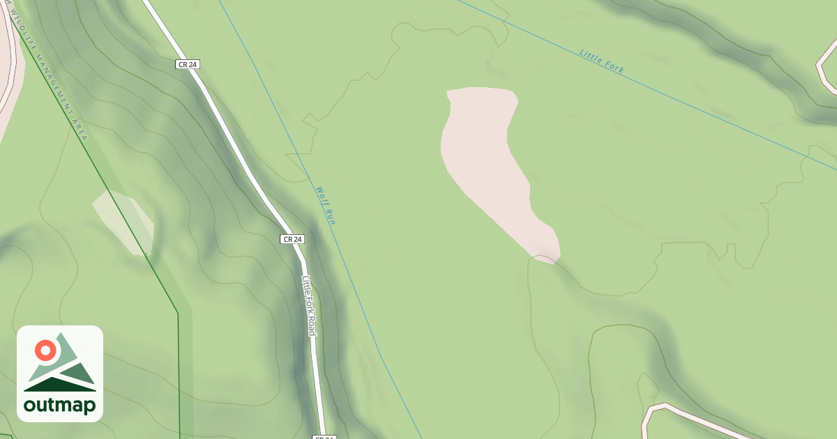 Map of WOLF RUN