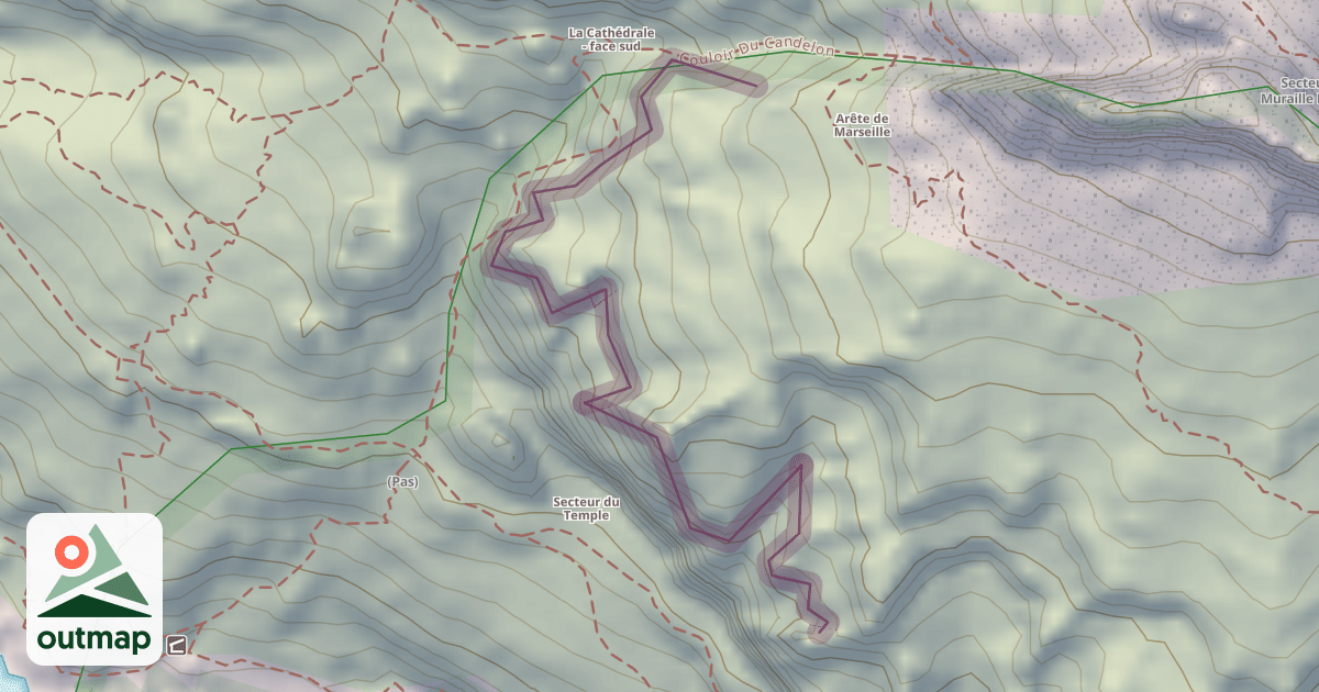 Map of Socle de la Candelle