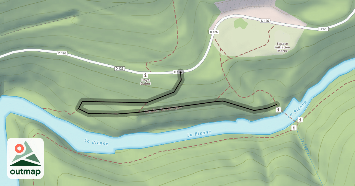 Map of Sentier Botanique