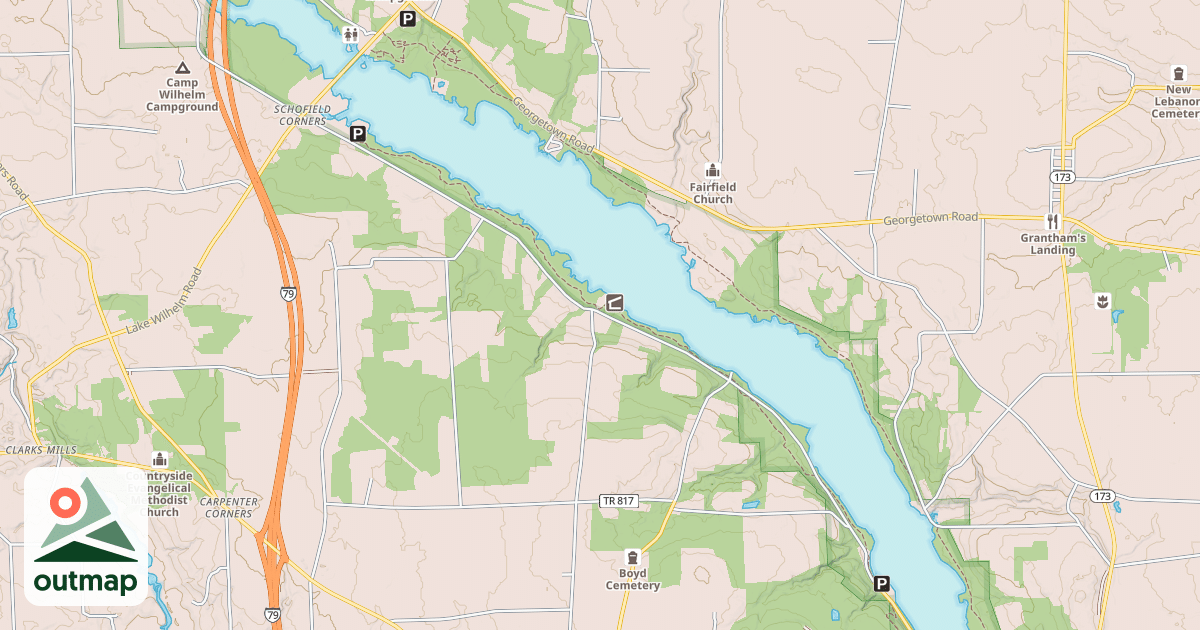 Map of John C. Oliver Multi-Purpose Loop Trail