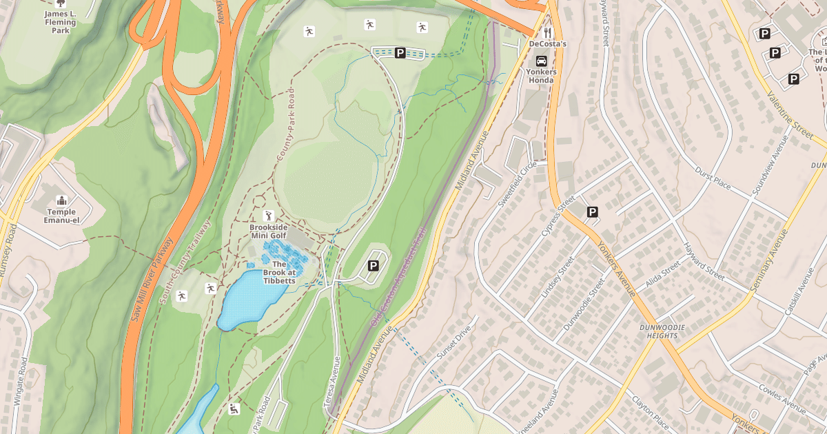 Map preview of Old Croton Aqueduct Trail