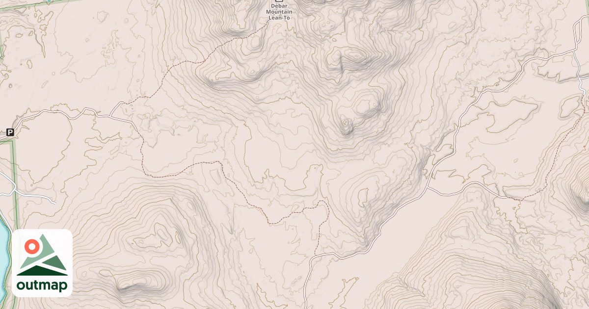 Map of Debar Meadows To Meacham Lake Trail