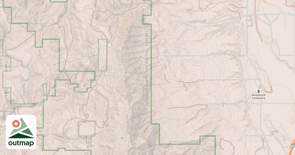 Map of BIG CREEK TO POTTER CREEK