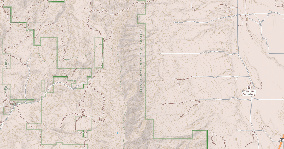 Map preview of BIG CREEK TO POTTER CREEK