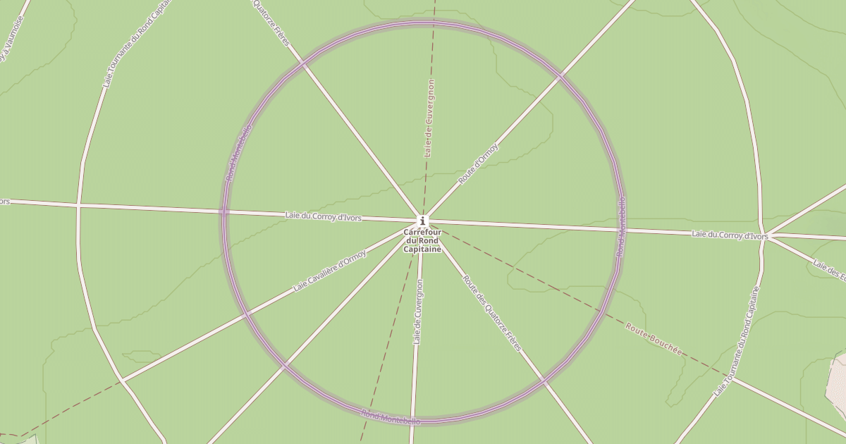 Map preview of Rond Montebello