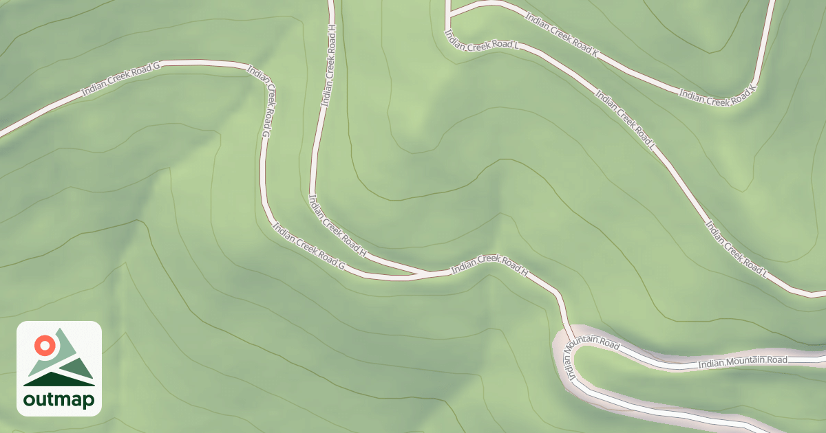 Map of INDIAN CREEK G