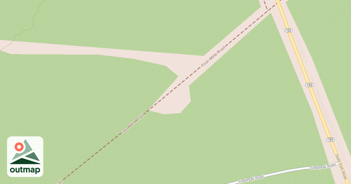 Map of S.B. Elliott State Park Snowmobile Trails