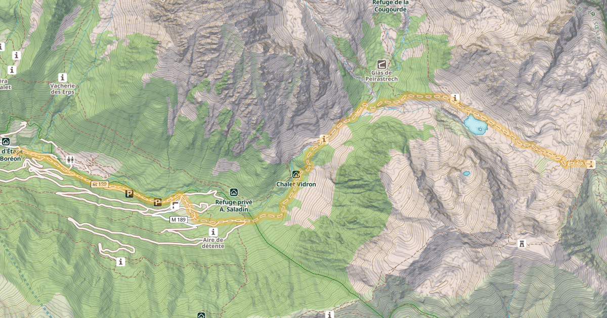 Map preview of Pas des Ladres — Le Boréon