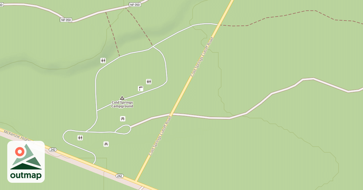Map of COLD SPRINGS CUTOFF
