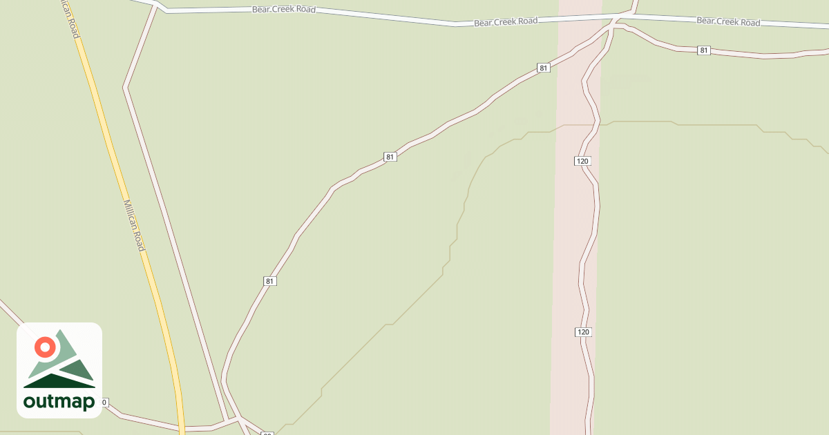 Map of Millican Plateau Tr81