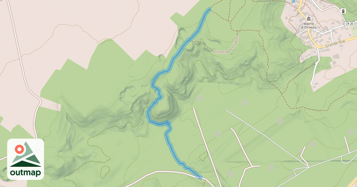Map of Chemin De La Forge
