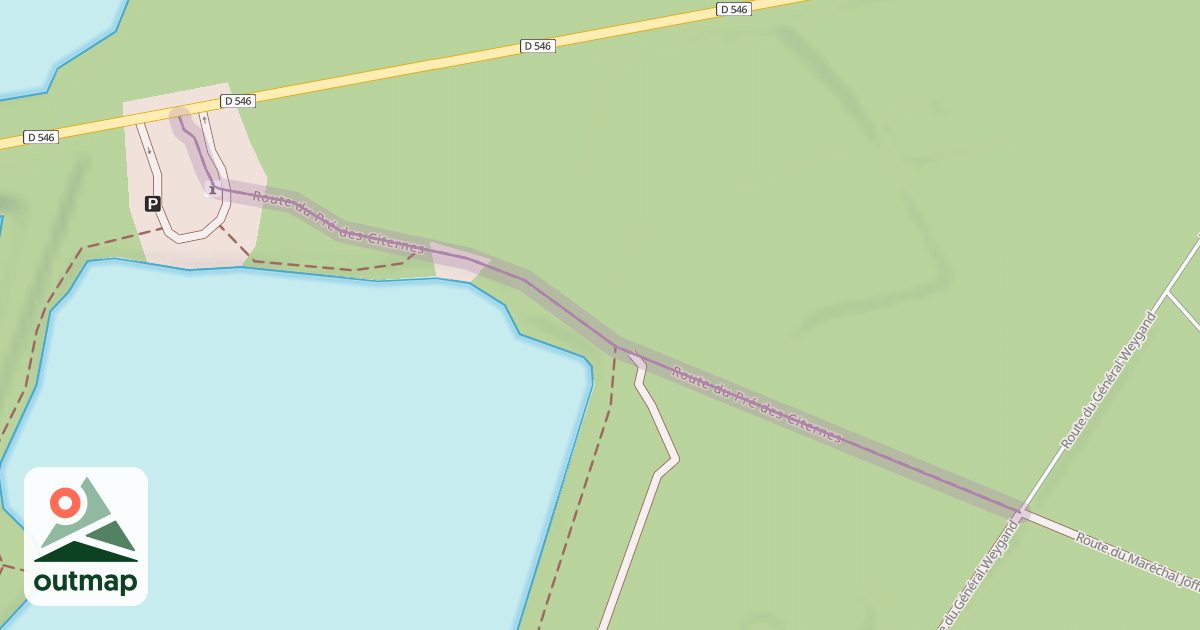 Map of Route du Pré des Citernes