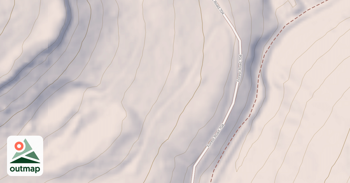 Map of BURNT BRANCH 1E