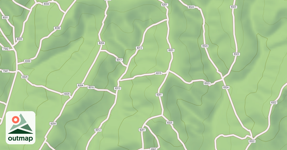 Map of USFS Motor Vehicle Use Map Trails 19338