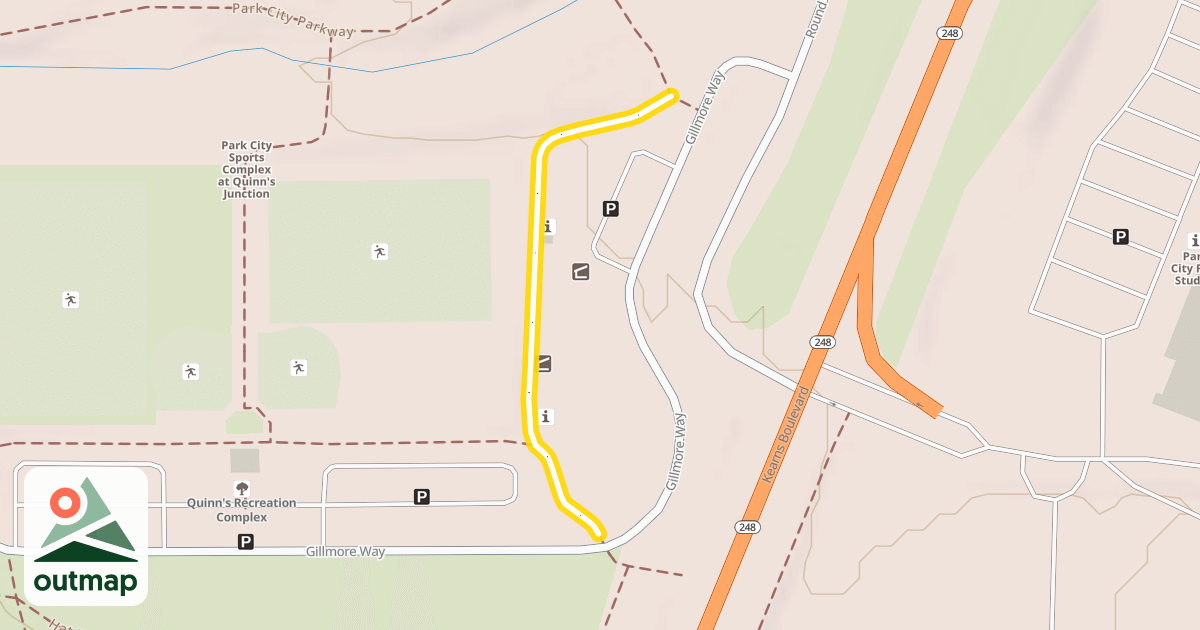 Map of Quinns Junction Paved Connector