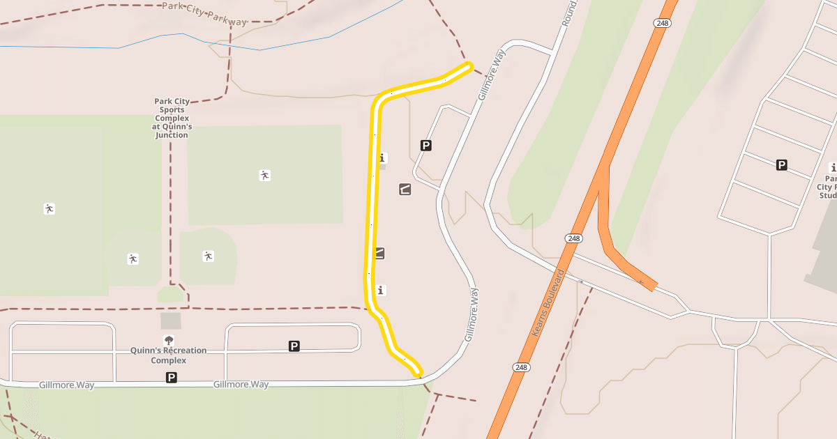 Map preview of Quinns Junction Paved Connector