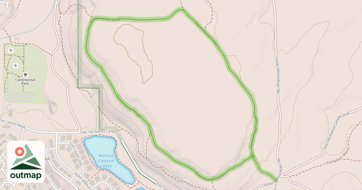 Map of Continental Loop