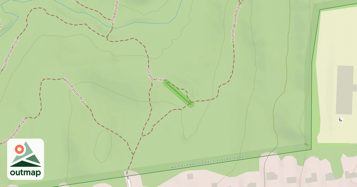 Map of W Trail Bypass